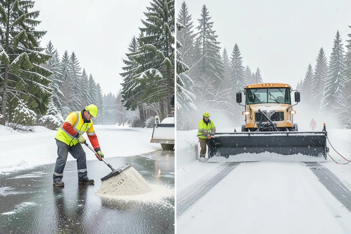 Restaurant Sidewalk Clearing in Black Diamond, King County, WA - Clear the entrance and waiting area before service opens