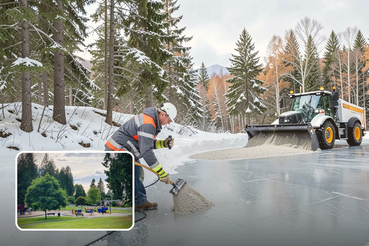 Restaurant Sidewalk Clearing in Bonney Lake, Pierce County, WA - Entry and waiting areas kept safe through dinner service