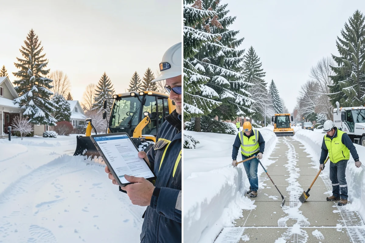 Restaurant Sidewalk Clearing in Bonney Lake, Pierce County, WA - Clear the entrance and waiting area before service opens
