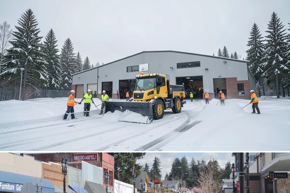 Restaurant Sidewalk Clearing in Bothell, King County, WA - Restaurant sidewalk risk peaks from late November through February during evening service, when afternoon melt refreezes at the...