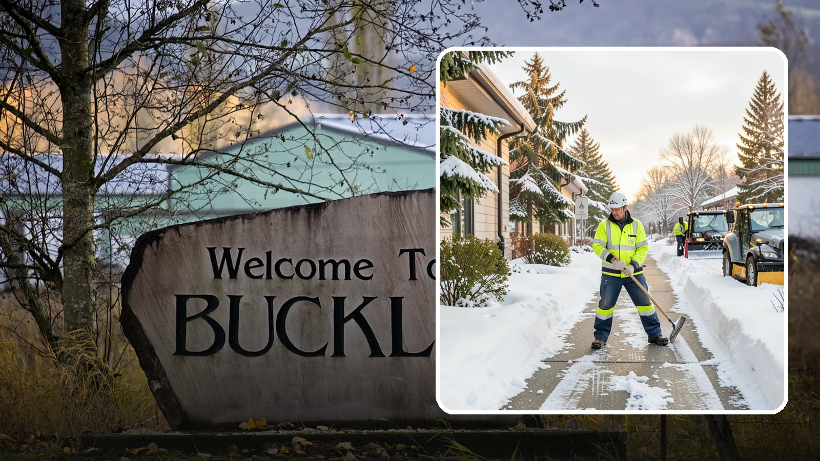 Restaurant Sidewalk Clearing in Buckley, Pierce County, WA - Patron-entrance sidewalk clearing for Western Washington restaurants, keeping entry walks and waiting areas safe through lunch...