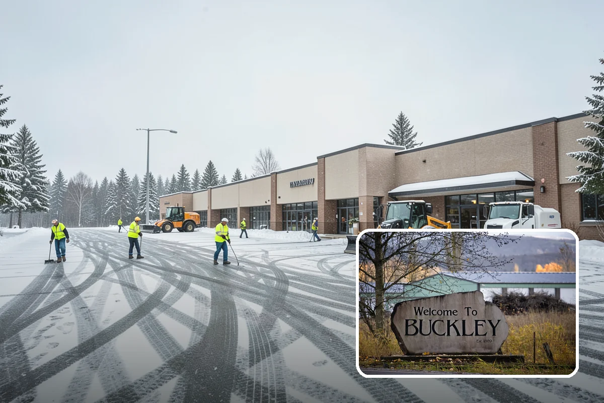 Restaurant Sidewalk Clearing in Buckley, Pierce County, WA - Entry and waiting areas kept safe through dinner service