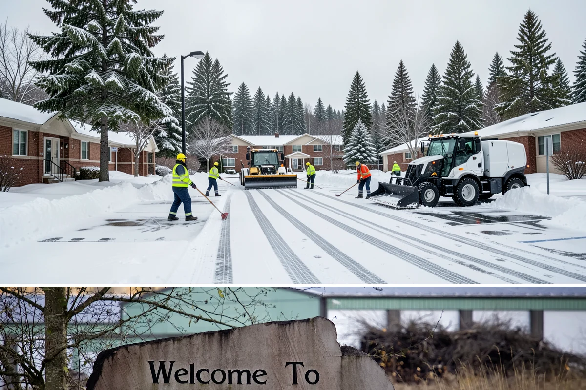 Restaurant Sidewalk Clearing in Buckley, Pierce County, WA - Restaurant sidewalk risk peaks from late November through February during evening service, when afternoon melt refreezes at the...