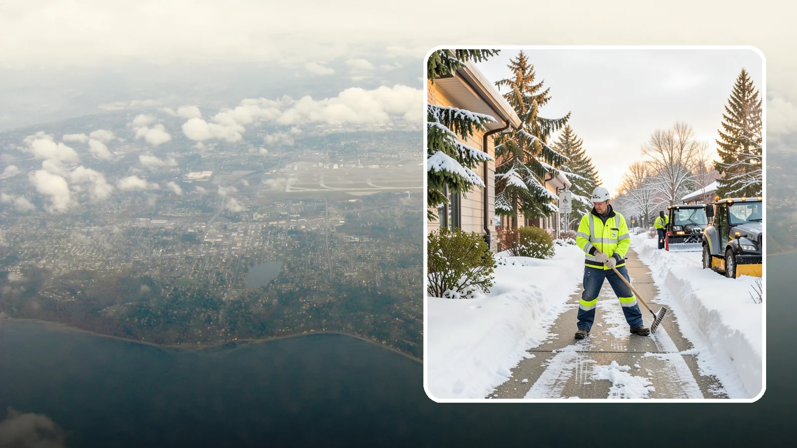 Restaurant Sidewalk Clearing in Burien, King County, WA - Patron-entrance sidewalk clearing for Western Washington restaurants, keeping entry walks and waiting areas safe through lunch...