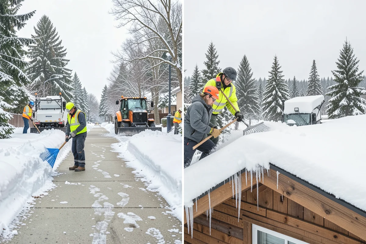 Restaurant Sidewalk Clearing in Burien, King County, WA - Clear the entrance and waiting area before service opens