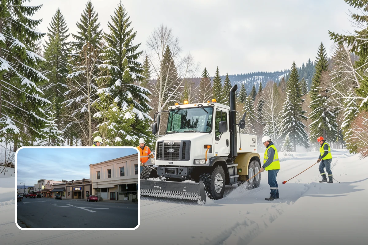 Restaurant Sidewalk Clearing in Burlington, Skagit County, WA - Entry and waiting areas kept safe through dinner service