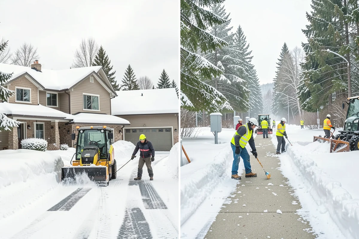 Restaurant Sidewalk Clearing in Carnation, King County, WA - Clear the entrance and waiting area before service opens