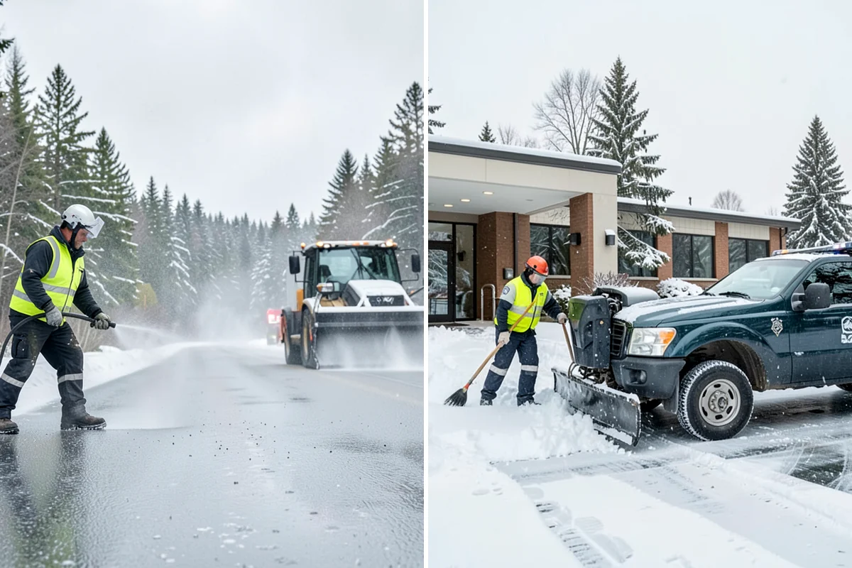 Restaurant Sidewalk Clearing in Clyde Hill, King County, WA - Clear the entrance and waiting area before service opens