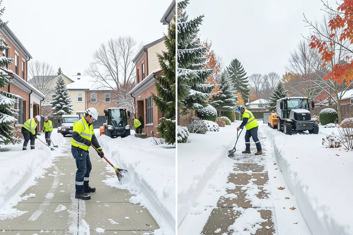 Restaurant Sidewalk Clearing in Coupeville, Island County, WA - Clear the entrance and waiting area before service opens
