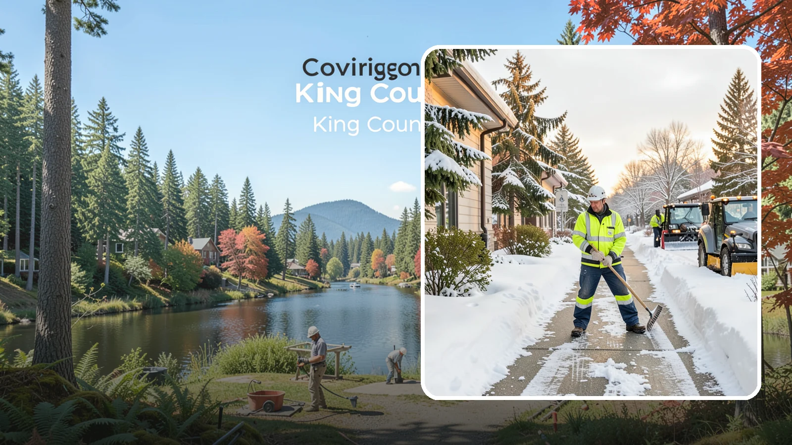 Restaurant Sidewalk Clearing in Covington, King County, WA - Patron-entrance sidewalk clearing for Western Washington restaurants, keeping entry walks and waiting areas safe through lunch...