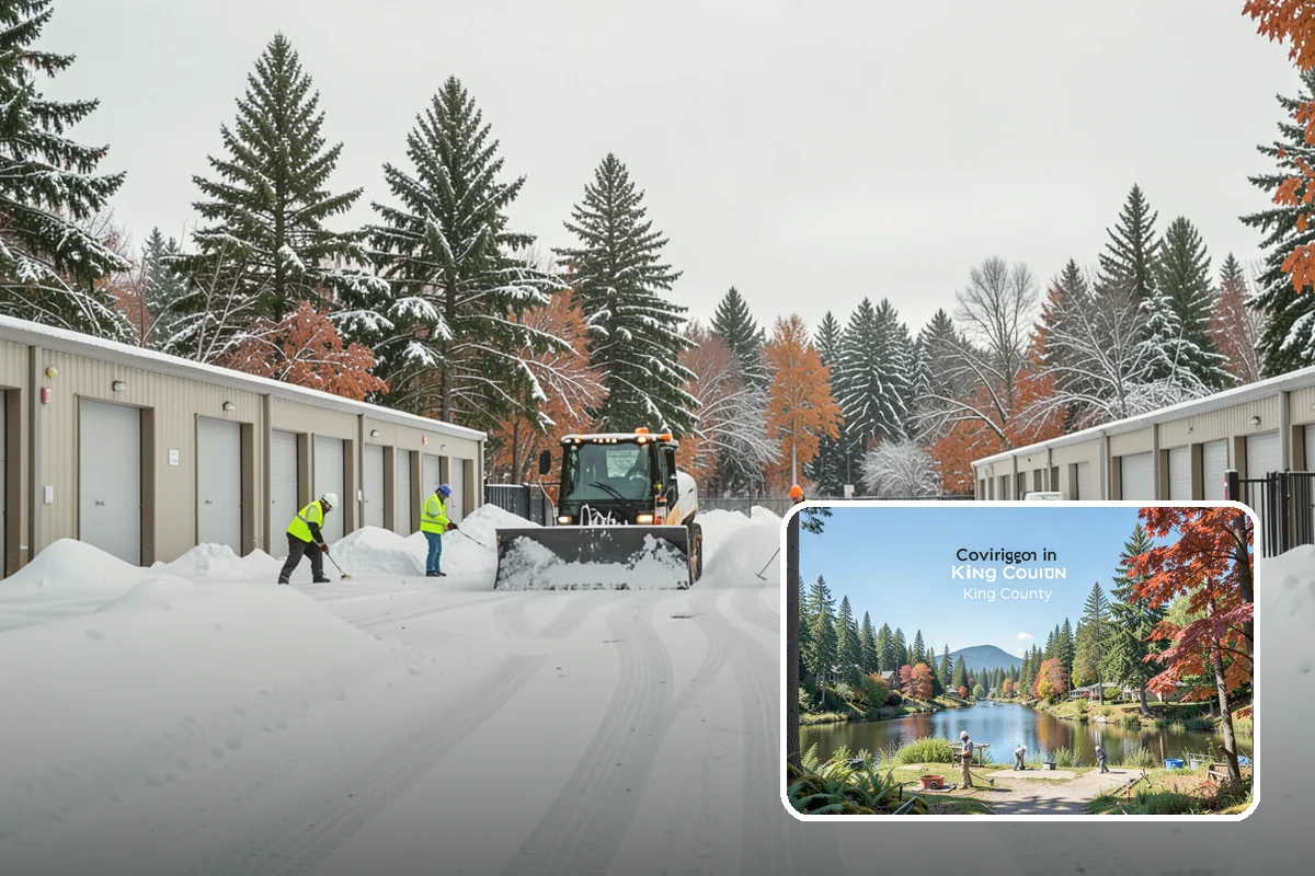 Restaurant Sidewalk Clearing in Covington, King County, WA - Entry and waiting areas kept safe through dinner service