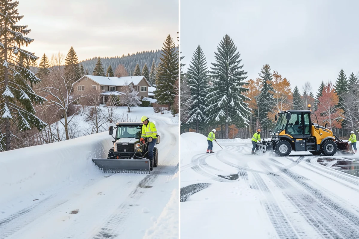 Restaurant Sidewalk Clearing in Darrington, Snohomish County, WA - Clear the entrance and waiting area before service opens