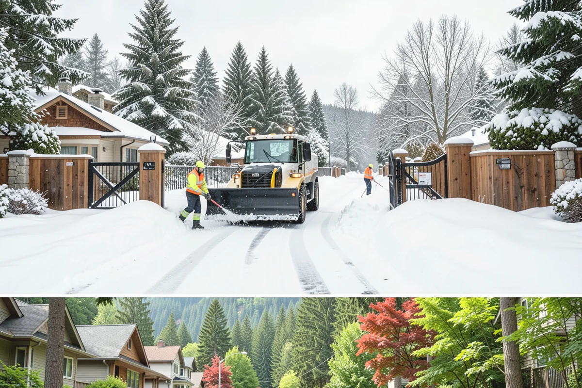 Restaurant Sidewalk Clearing in Darrington, Snohomish County, WA - Restaurant sidewalk risk peaks from late November through February during evening service, when afternoon melt refreezes at the...