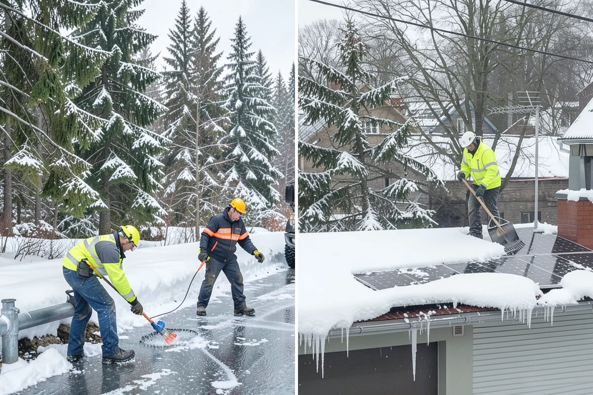 Restaurant Sidewalk Clearing in Des Moines, King County, WA - Clear the entrance and waiting area before service opens