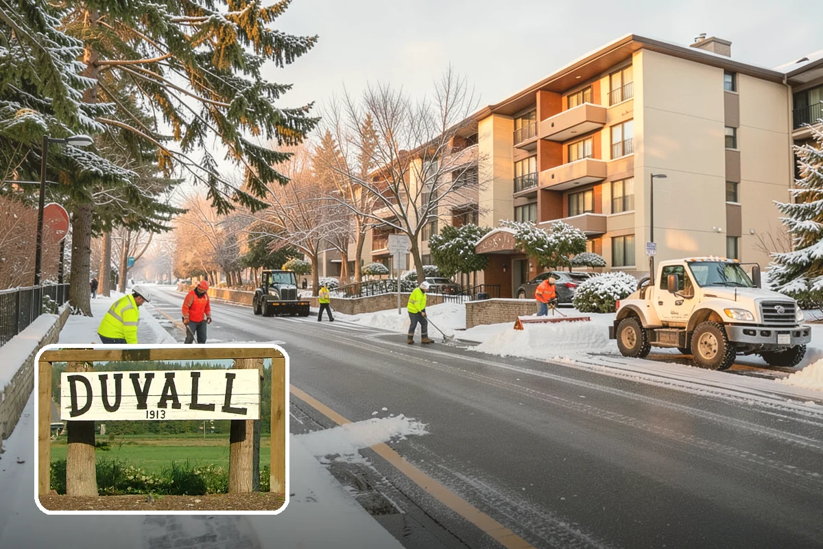 Restaurant Sidewalk Clearing in Duvall, King County, WA - Entry and waiting areas kept safe through dinner service