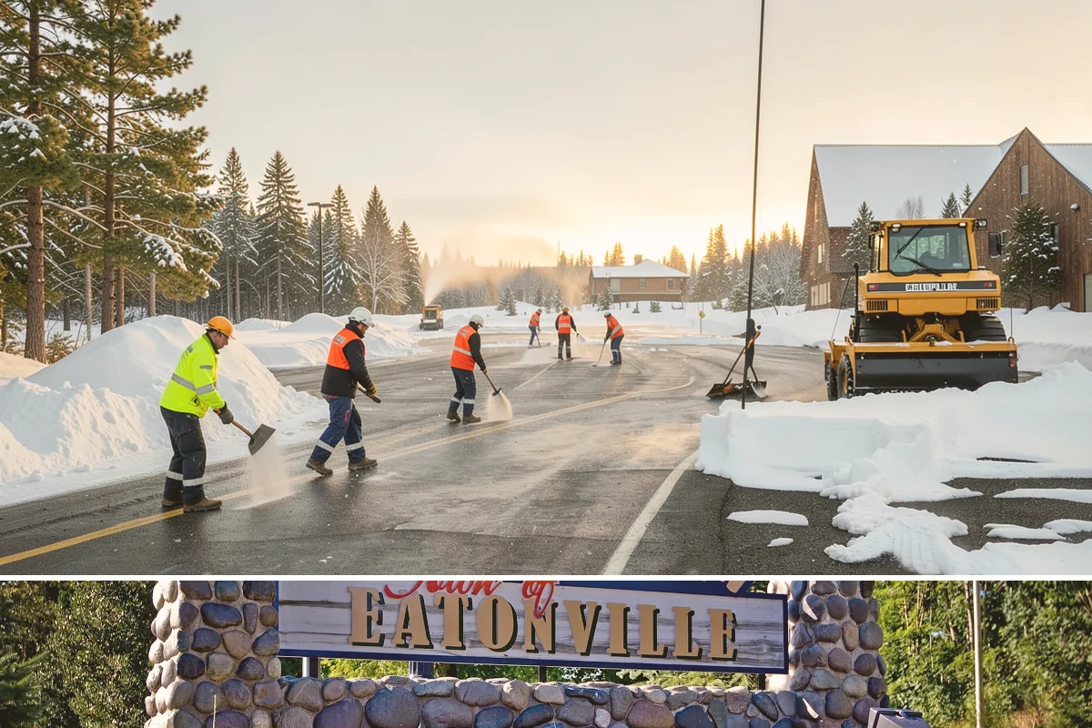 Restaurant Sidewalk Clearing in Eatonville, Pierce County, WA - Restaurant sidewalk risk peaks from late November through February during evening service, when afternoon melt refreezes at the...