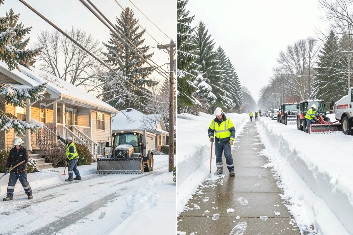 Restaurant Sidewalk Clearing in Edgewood, Pierce County, WA - Clear the entrance and waiting area before service opens