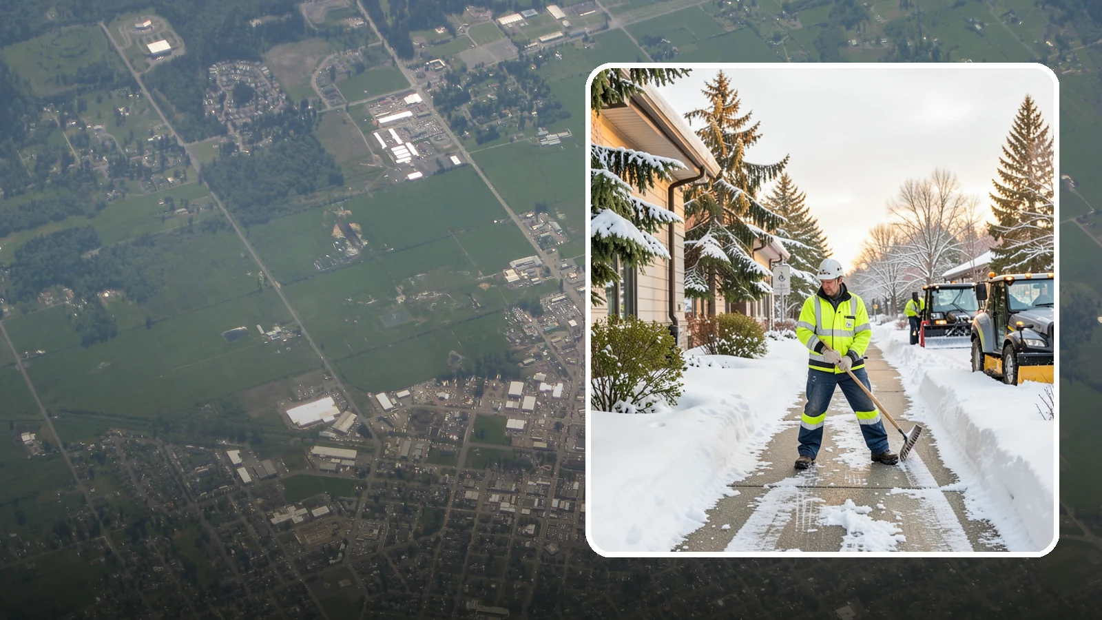 Restaurant Sidewalk Clearing in Enumclaw, King County, WA - Patron-entrance sidewalk clearing for Western Washington restaurants, keeping entry walks and waiting areas safe through lunch...