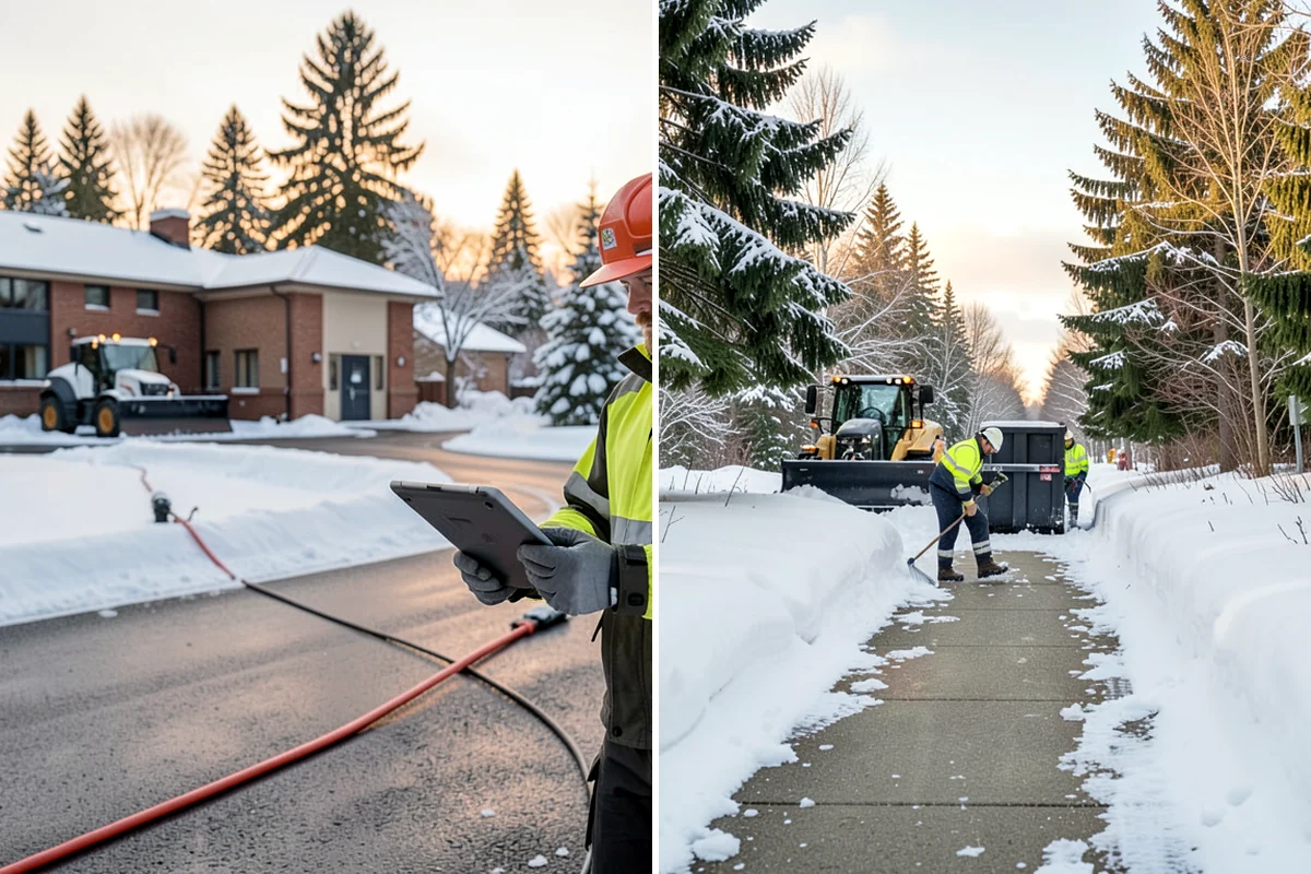 Restaurant Sidewalk Clearing in Federal Way, King County, WA - Clear the entrance and waiting area before service opens