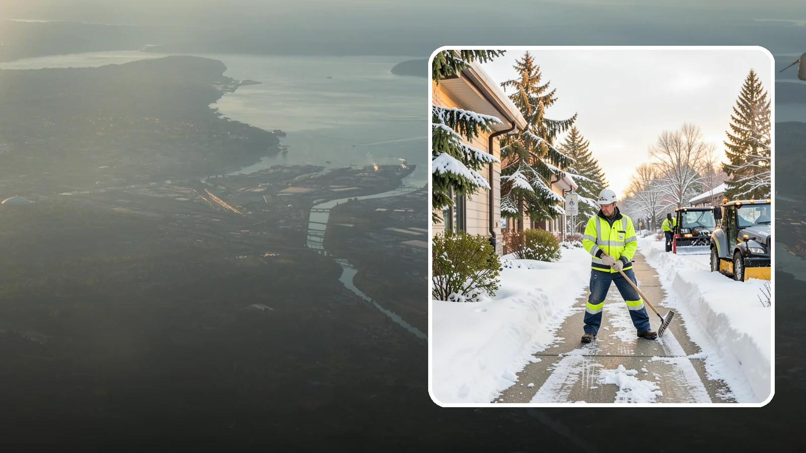 Restaurant Sidewalk Clearing in Fife, Pierce County, WA - Patron-entrance sidewalk clearing for Western Washington restaurants, keeping entry walks and waiting areas safe through lunch...
