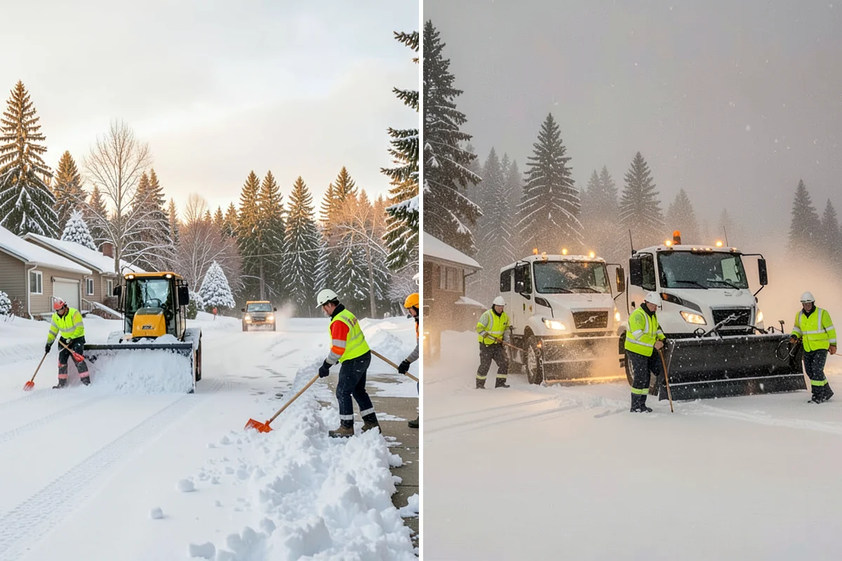Restaurant Sidewalk Clearing in Fircrest, Pierce County, WA - Clear the entrance and waiting area before service opens
