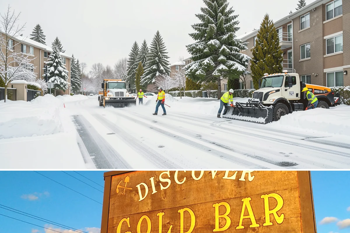 Restaurant Sidewalk Clearing in Gold Bar, Snohomish County, WA - Restaurant sidewalk risk peaks from late November through February during evening service, when afternoon melt refreezes at the...