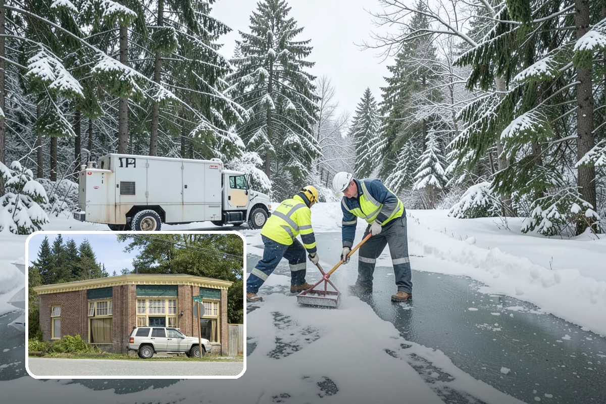 Restaurant Sidewalk Clearing in Hamilton, Skagit County, WA - Entry and waiting areas kept safe through dinner service