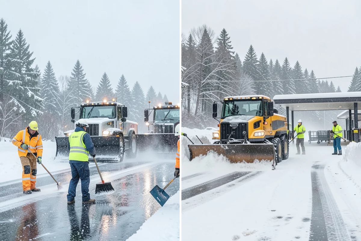 Restaurant Sidewalk Clearing in Hamilton, Skagit County, WA - Clear the entrance and waiting area before service opens