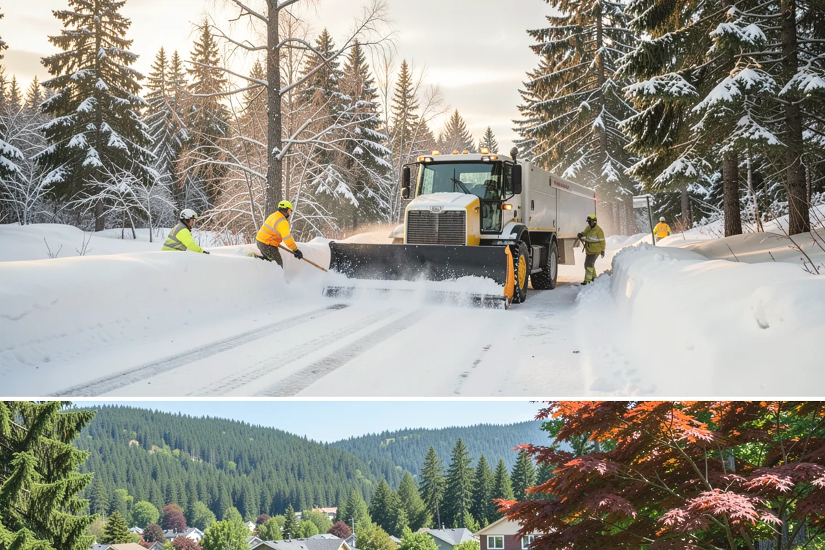Restaurant Sidewalk Clearing in Index, Snohomish County, WA - Restaurant sidewalk risk peaks from late November through February during evening service, when afternoon melt refreezes at the...