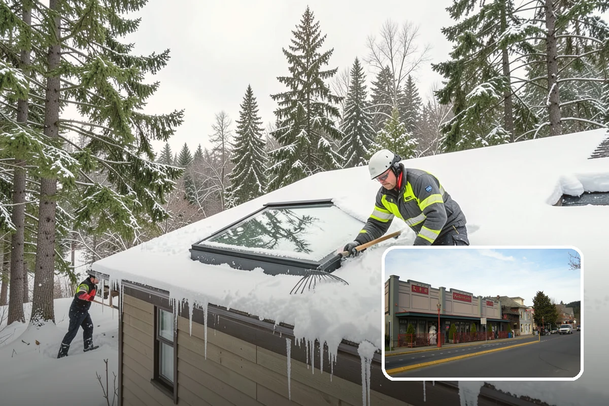 Restaurant Sidewalk Clearing in Issaquah, King County, WA - Entry and waiting areas kept safe through dinner service