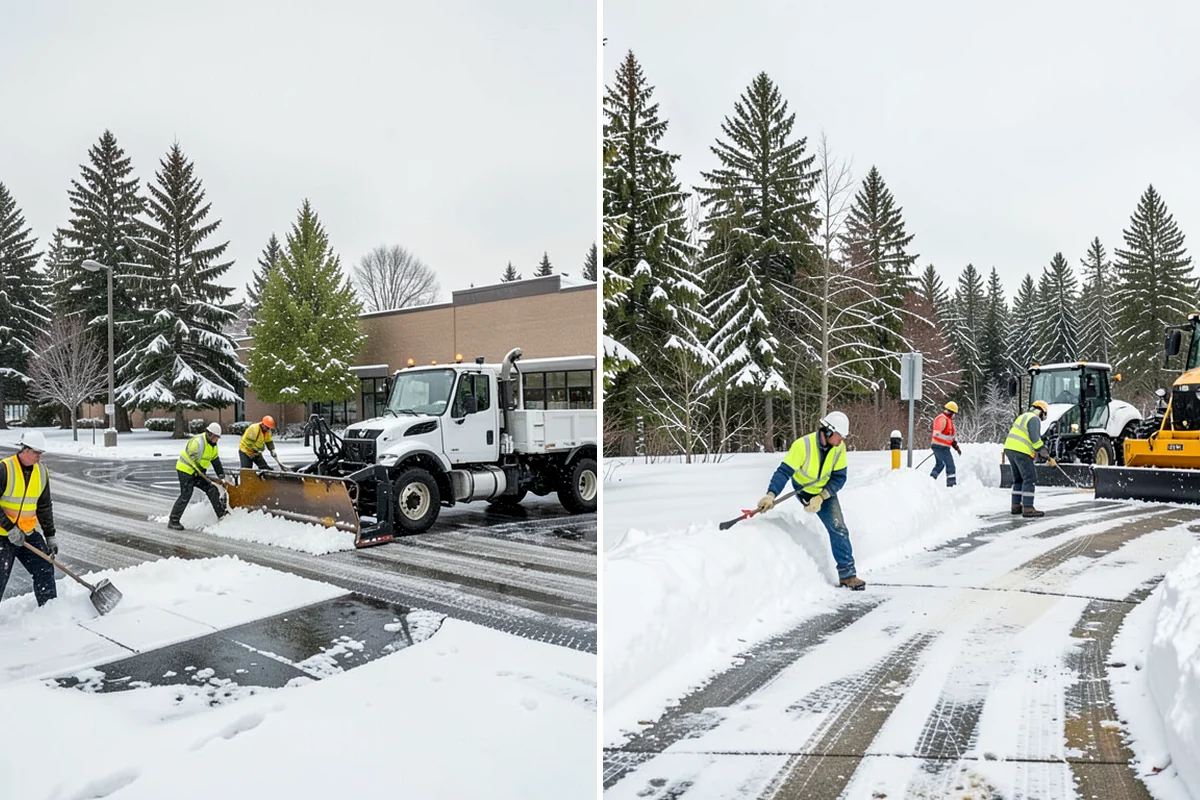 Restaurant Sidewalk Clearing in Kenmore, King County, WA - Clear the entrance and waiting area before service opens