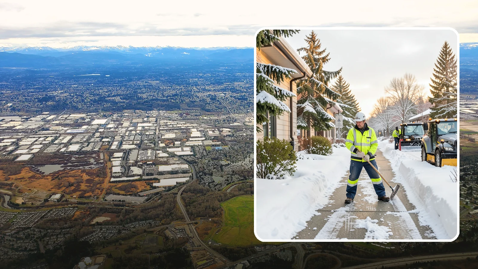Restaurant Sidewalk Clearing in Kent, King County, WA - Patron-entrance sidewalk clearing for Western Washington restaurants, keeping entry walks and waiting areas safe through lunch...