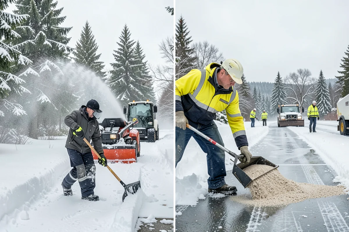 Restaurant Sidewalk Clearing in Lake Forest Park, King County, WA - Clear the entrance and waiting area before service opens