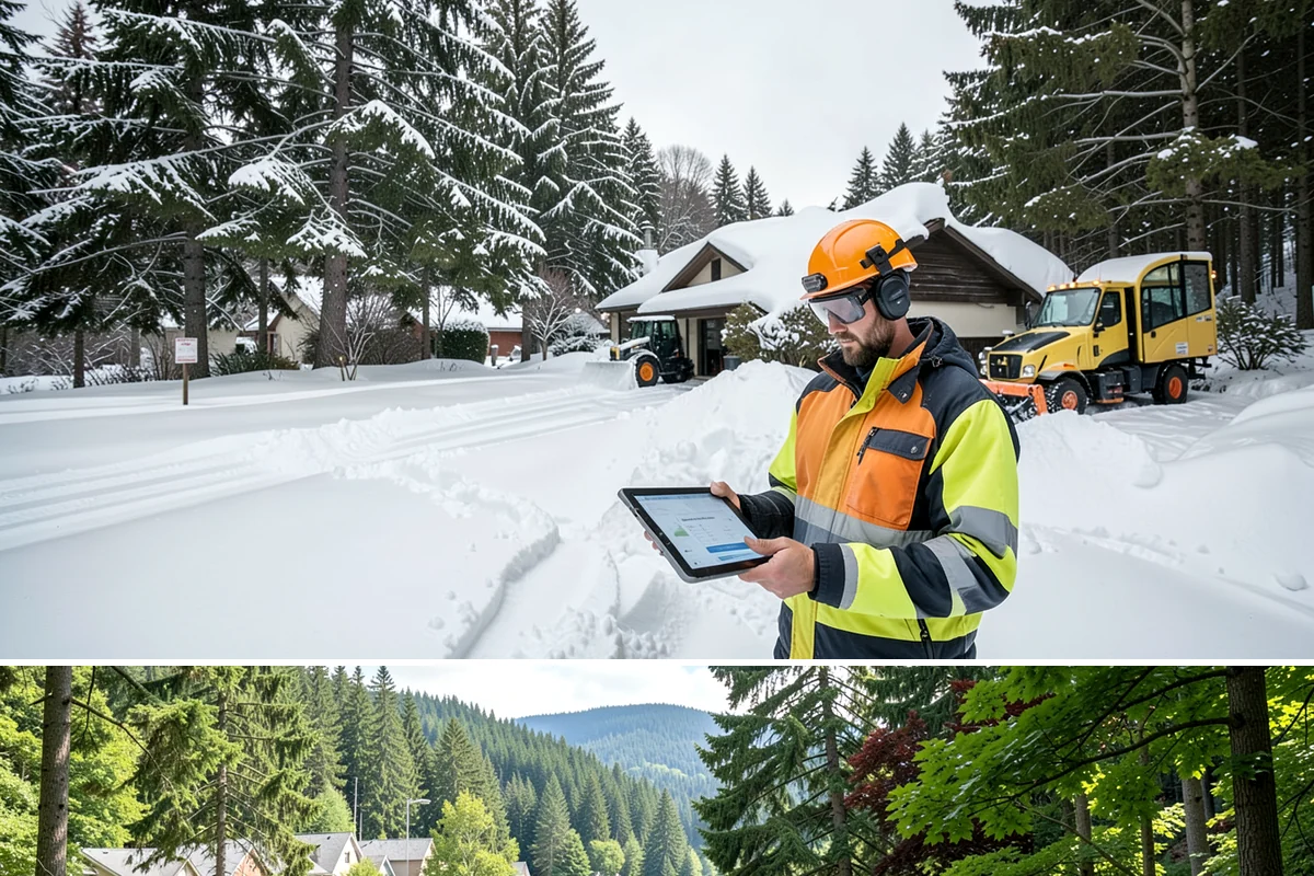 Restaurant Sidewalk Clearing in Lake Forest Park, King County, WA - Restaurant sidewalk risk peaks from late November through February during evening service, when afternoon melt refreezes at the...