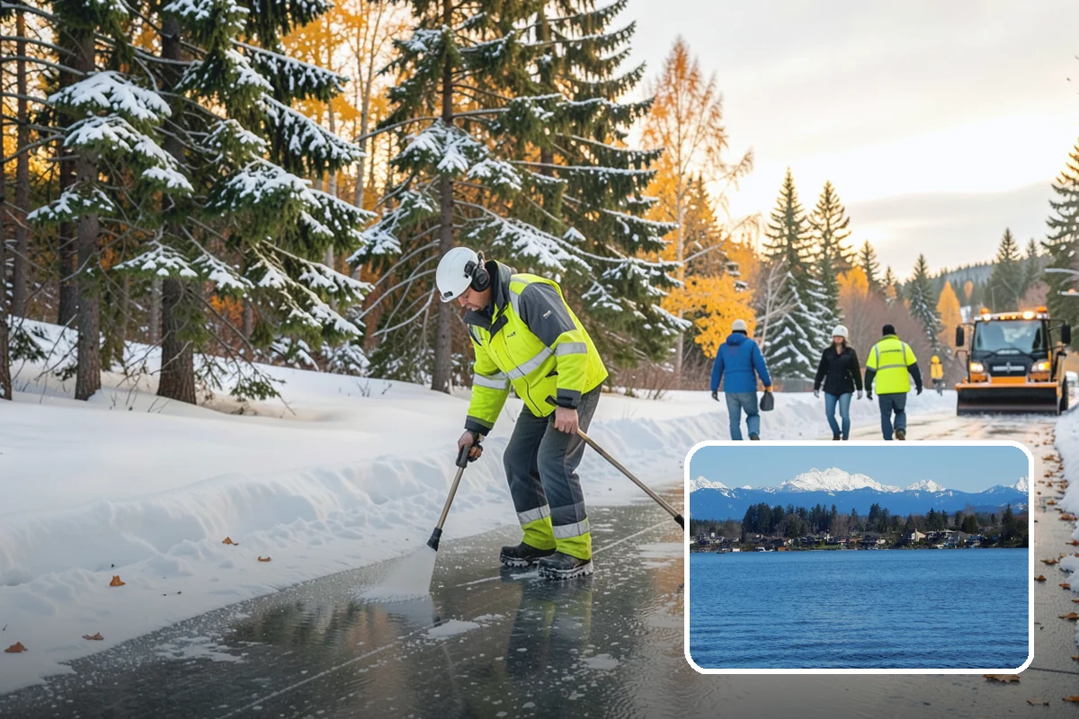 Restaurant Sidewalk Clearing in Lake Stevens, Snohomish County, WA - Entry and waiting areas kept safe through dinner service