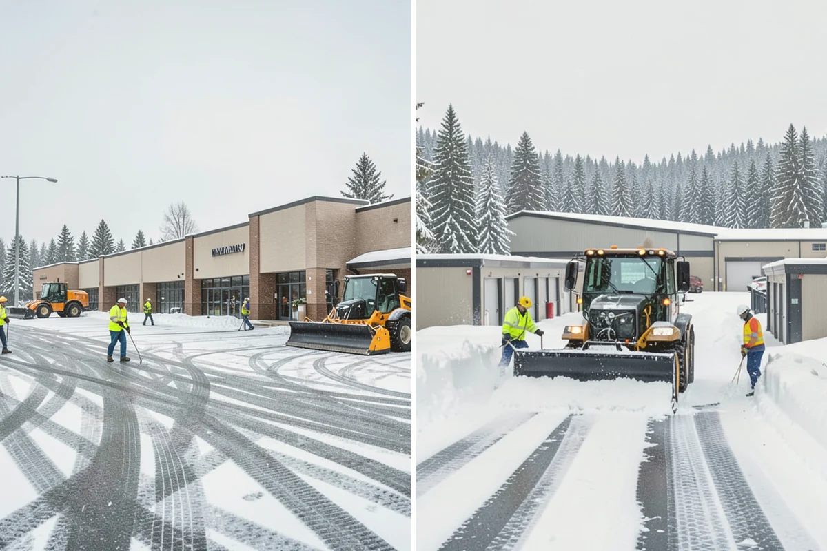 Restaurant Sidewalk Clearing in Langley, Island County, WA - Clear the entrance and waiting area before service opens