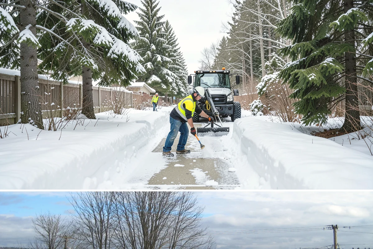 Restaurant Sidewalk Clearing in Langley, Island County, WA - Restaurant sidewalk risk peaks from late November through February during evening service, when afternoon melt refreezes at the...