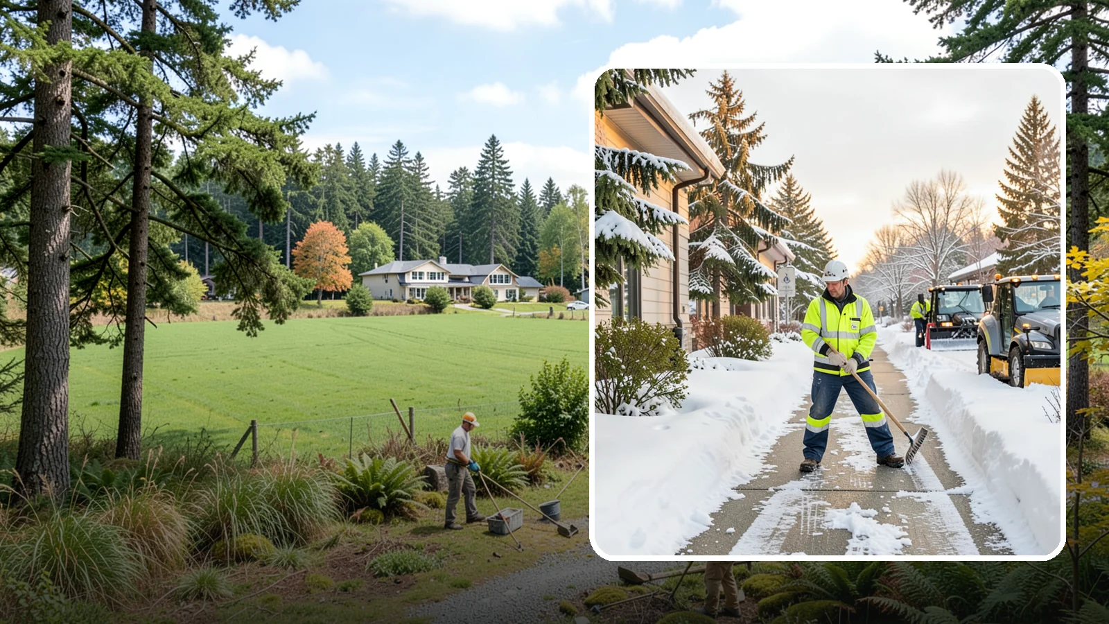 Restaurant Sidewalk Clearing in Lyman, Skagit County, WA - Patron-entrance sidewalk clearing for Western Washington restaurants, keeping entry walks and waiting areas safe through lunch...