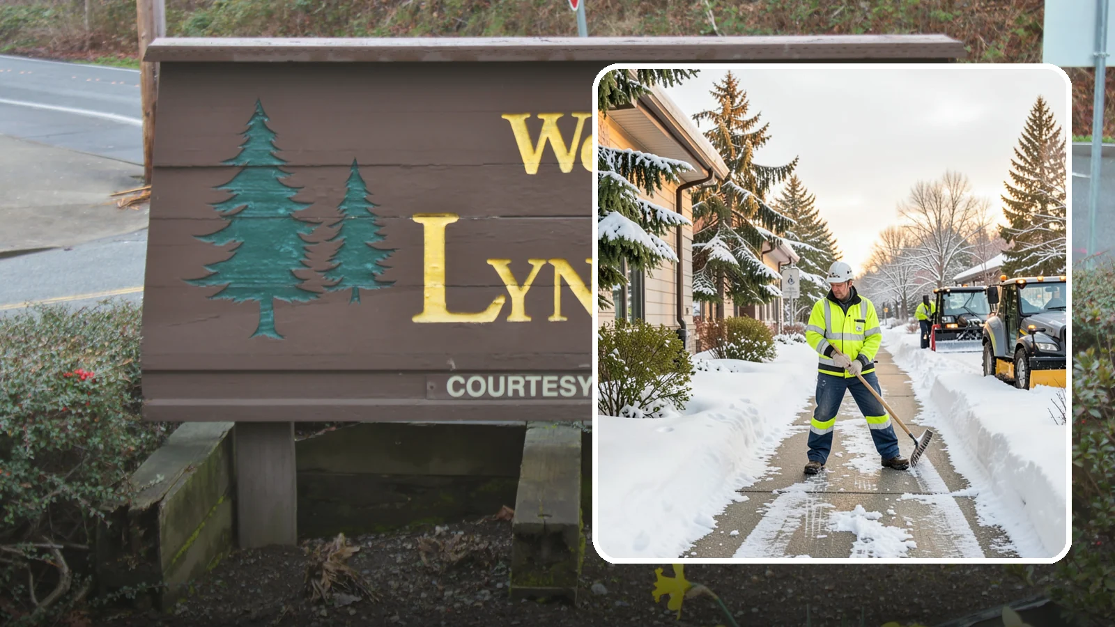 Restaurant Sidewalk Clearing in Lynnwood, Snohomish County, WA - Patron-entrance sidewalk clearing for Western Washington restaurants, keeping entry walks and waiting areas safe through lunch...