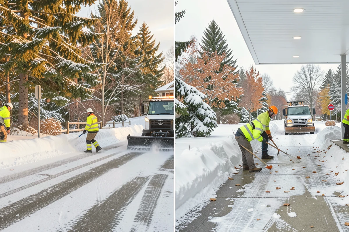 Restaurant Sidewalk Clearing in Lynnwood, Snohomish County, WA - Clear the entrance and waiting area before service opens