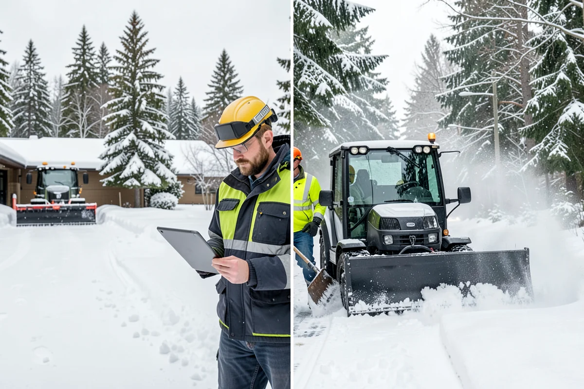 Restaurant Sidewalk Clearing in Maple Valley, King County, WA - Clear the entrance and waiting area before service opens