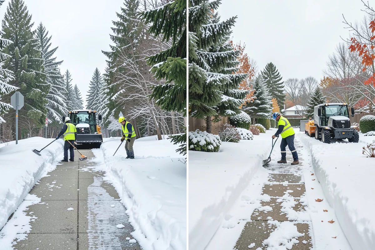 Restaurant Sidewalk Clearing in Marysville, Snohomish County, WA - Clear the entrance and waiting area before service opens