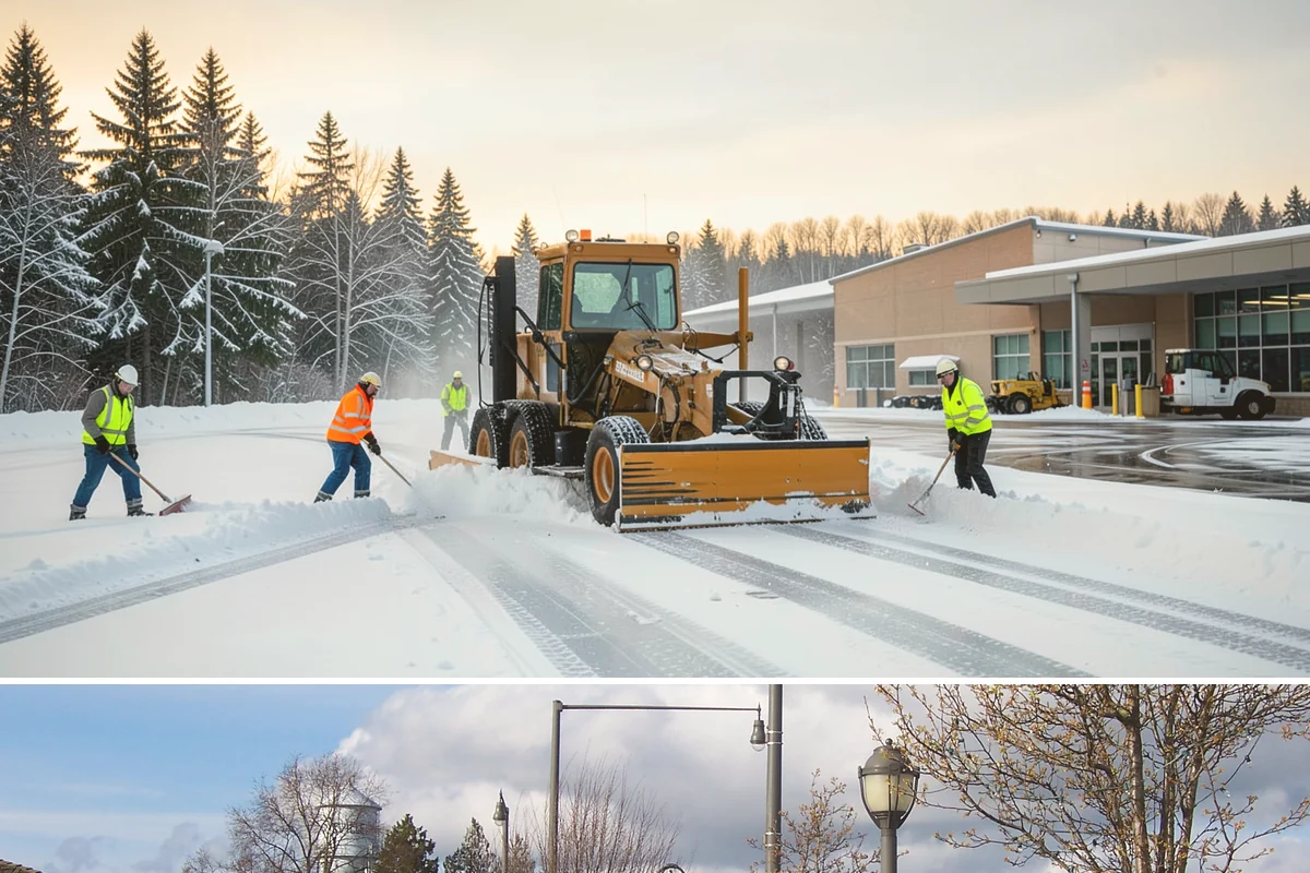 Restaurant Sidewalk Clearing in Marysville, Snohomish County, WA - Restaurant sidewalk risk peaks from late November through February during evening service, when afternoon melt refreezes at the...