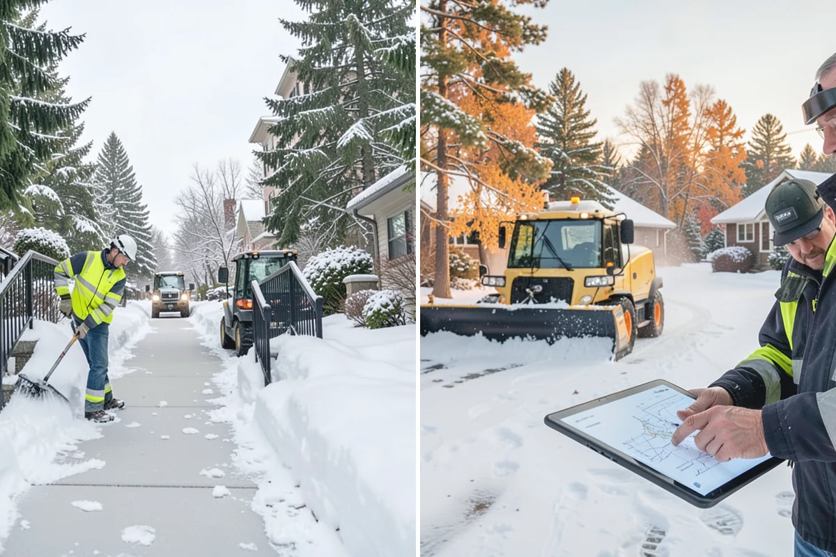 Restaurant Sidewalk Clearing in Medina, King County, WA - Clear the entrance and waiting area before service opens