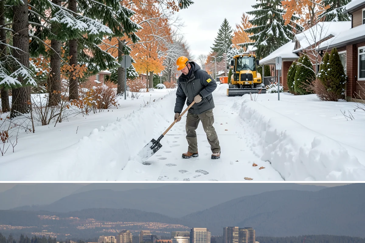 Restaurant Sidewalk Clearing in Medina, King County, WA - Restaurant sidewalk risk peaks from late November through February during evening service, when afternoon melt refreezes at the...