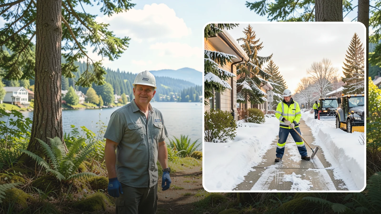Restaurant Sidewalk Clearing in Milton, King County, WA - Patron-entrance sidewalk clearing for Western Washington restaurants, keeping entry walks and waiting areas safe through lunch...