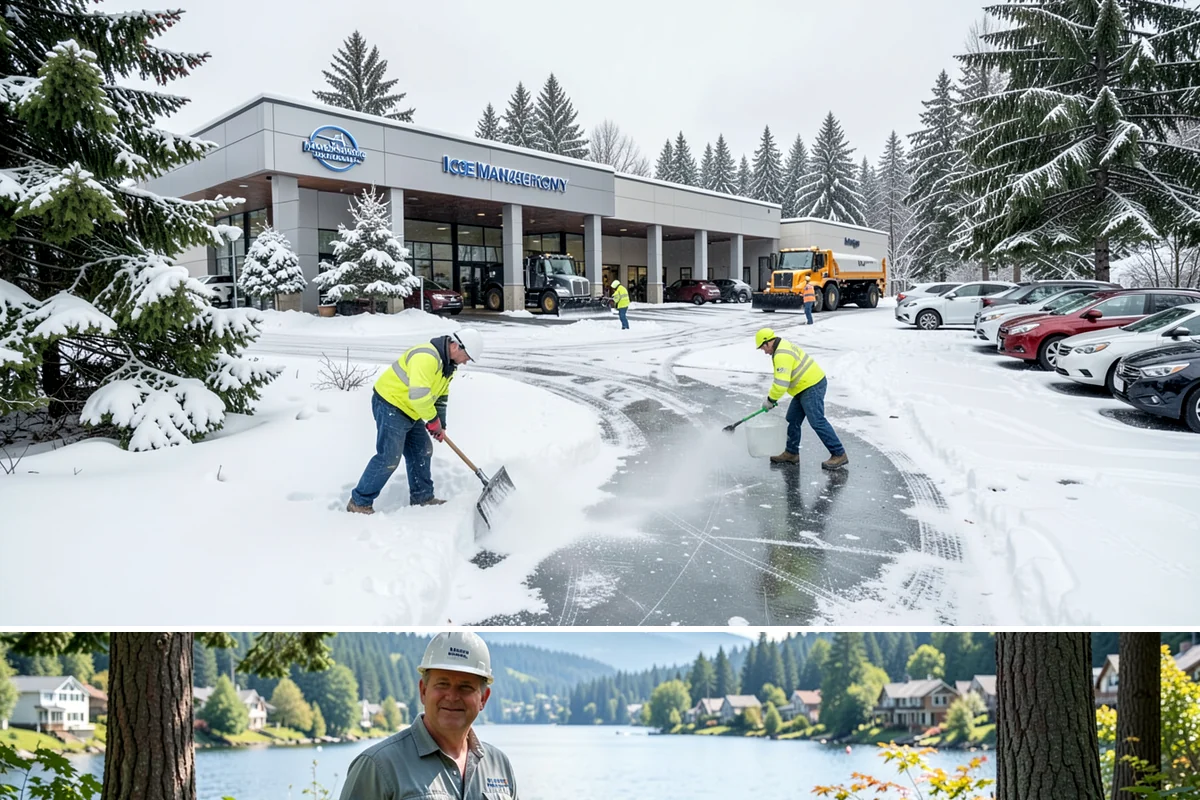 Restaurant Sidewalk Clearing in Milton, King County, WA - Restaurant sidewalk risk peaks from late November through February during evening service, when afternoon melt refreezes at the...