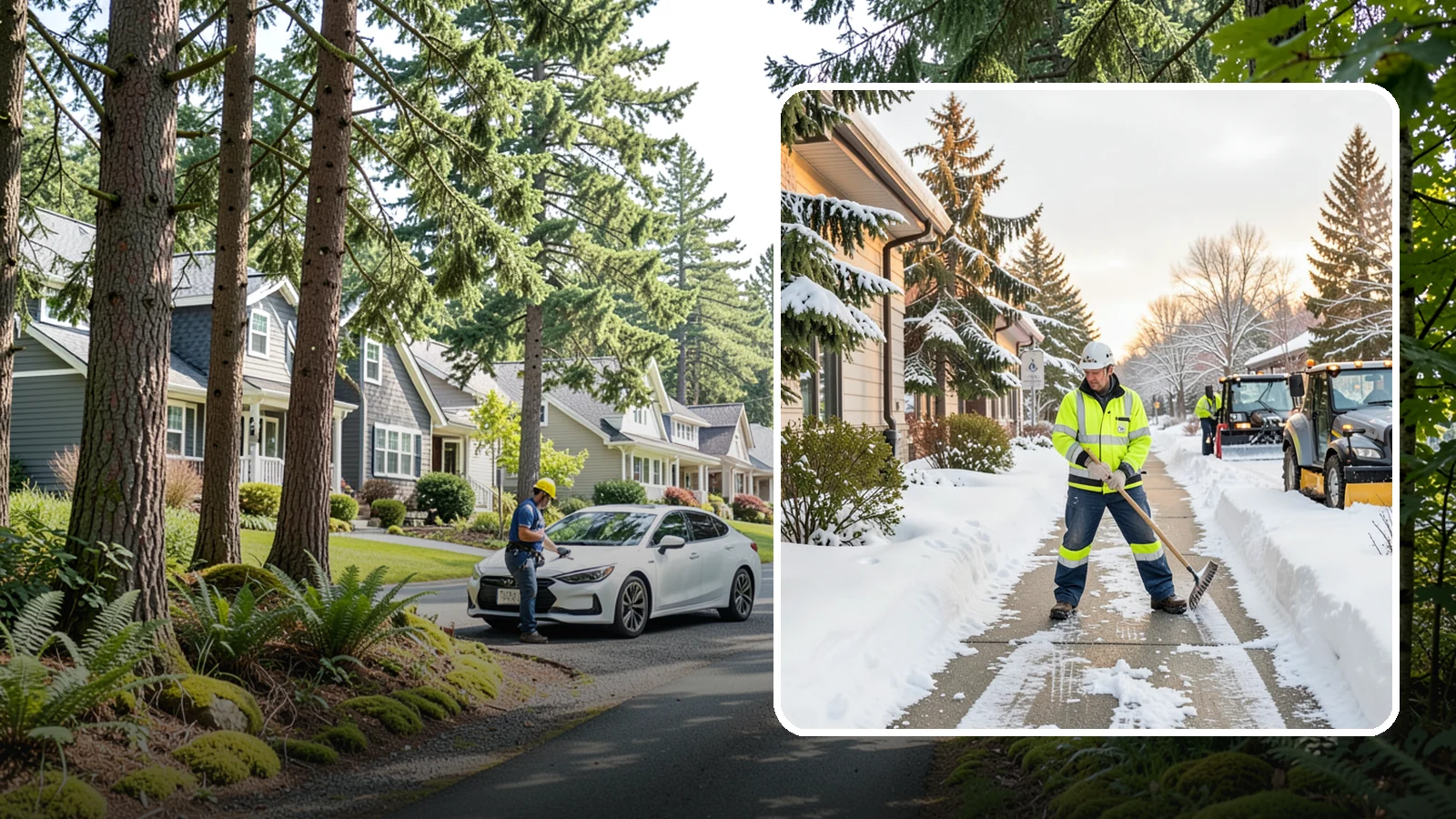 Restaurant Sidewalk Clearing in Normandy Park, King County, WA - Patron-entrance sidewalk clearing for Western Washington restaurants, keeping entry walks and waiting areas safe through lunch...