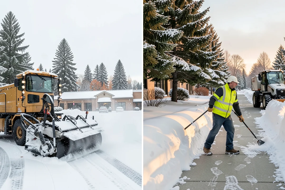 Restaurant Sidewalk Clearing in Normandy Park, King County, WA - Clear the entrance and waiting area before service opens