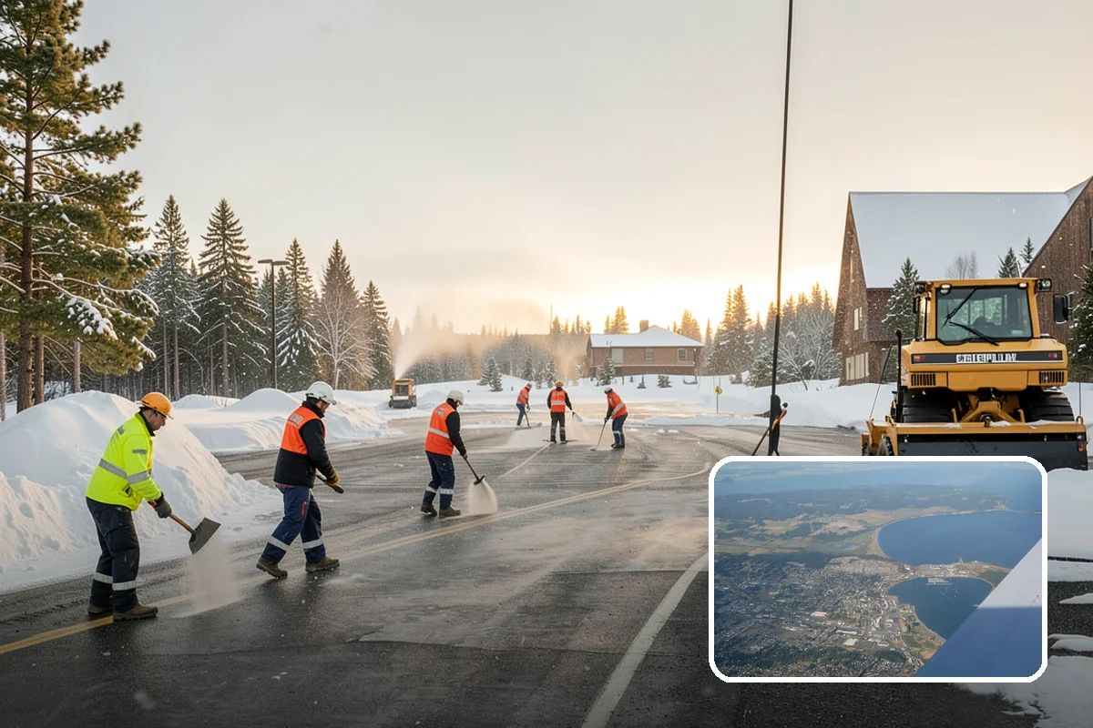 Restaurant Sidewalk Clearing in Oak Harbor, Island County, WA - Entry and waiting areas kept safe through dinner service